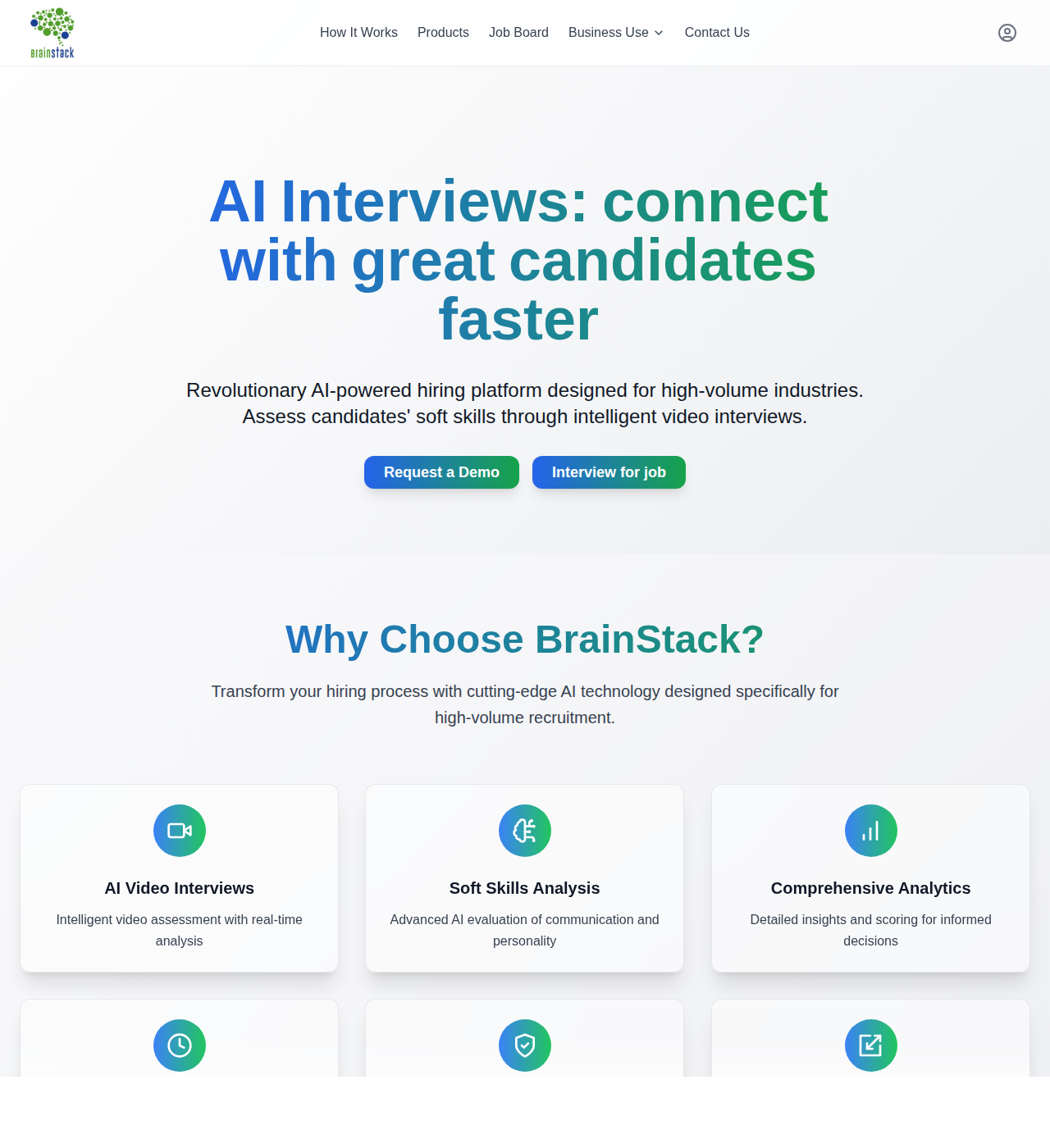 BrainStack website preview
